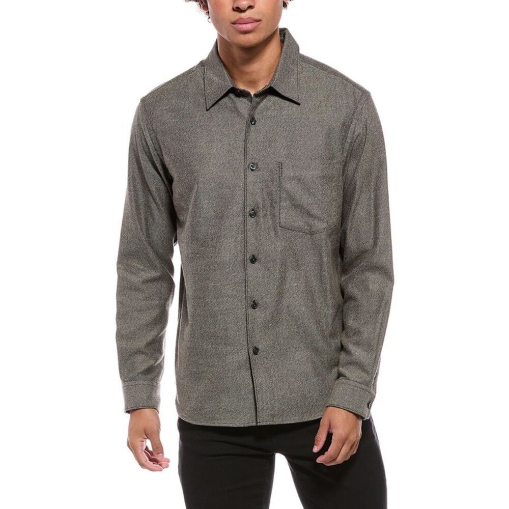Theory Mens  Weekend Shirt, Brown